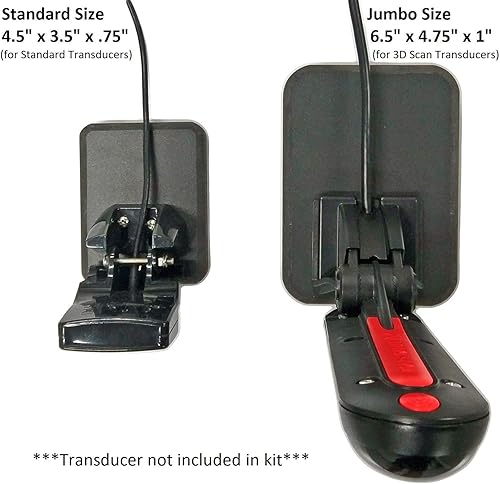 Miniatura 5 de Stern Pad Jumbo Black - Transductor sin tornilloskit de montaje de Acc. (para transductores de escaneo 3D grandes) - Fabricado en los Estados Unidos