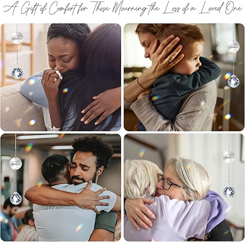 Miniatura 6 de Regalos conmemorativos por la pérdida de un ser querido, idea de regalo única de condolencia, bola de cristal transparente, atrapasoles de sol, caja