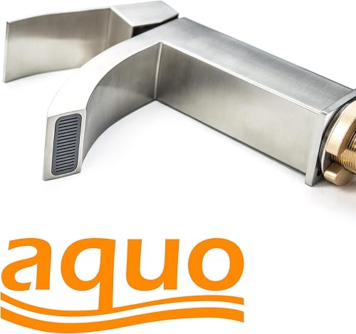 Miniatura 6 de aquo Grifo de baño – Grifo de fregadero de 7 pulgadas de altura que se adapta a una variedad de fregaderos de baño, evita problemas de fugas con