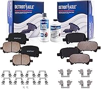 Vista 152 de Detroit Axle - Pastillas de freno para Dodge Dart 2013-2016 2014 2015 pastillas de freno de cerámica con reemplazo delantero y trasero de hardware