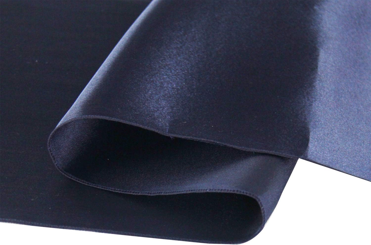 Fеаturеd Prоduсt WELMATCH Navy Blue Satin Table Runners - 5 pcs Wedding Banquet Party Event Decoration Table Runners (Navy Blue, 5)