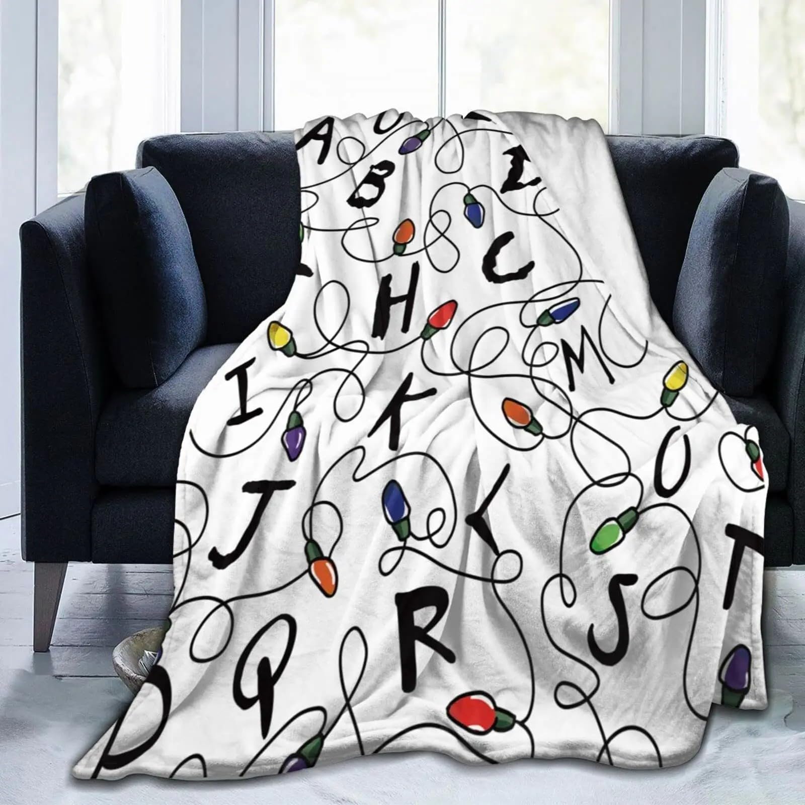 Coperta Matrimoniale 180x200 demone Coperta Divano, scheletro Morbida Flanella Pile Coperta, Coperta In Pile Adulto, Fluffy Caldi Coperta Letto Matrimoniale per Divano Copriletto