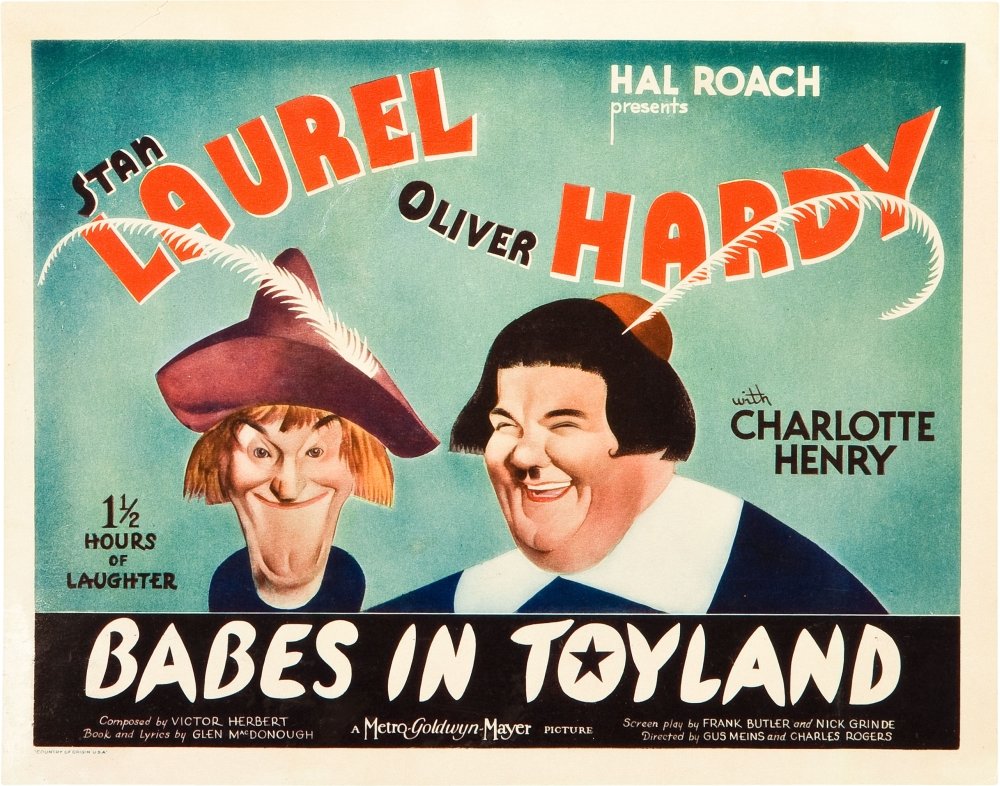 Posterazzi Babes in Toyland from Left Stan Laurel Oliver Hardy 1934 Movie Masterprint Poster Print, (14 x 11), Varies