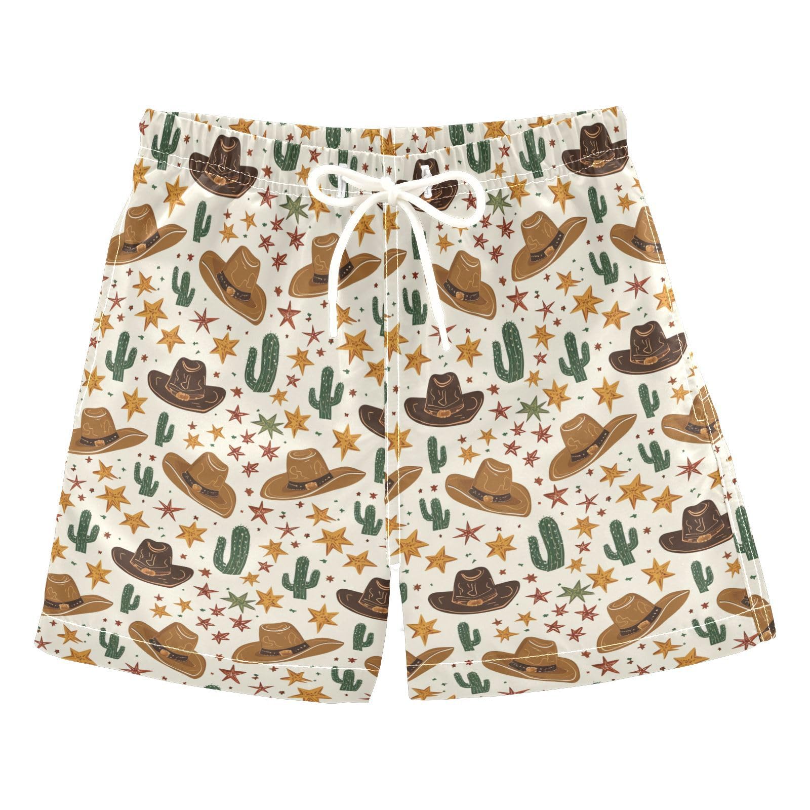 senya Cactus Hat Brown Boys Swim Trunks Toddler Shorts Swimwear Boardshorts