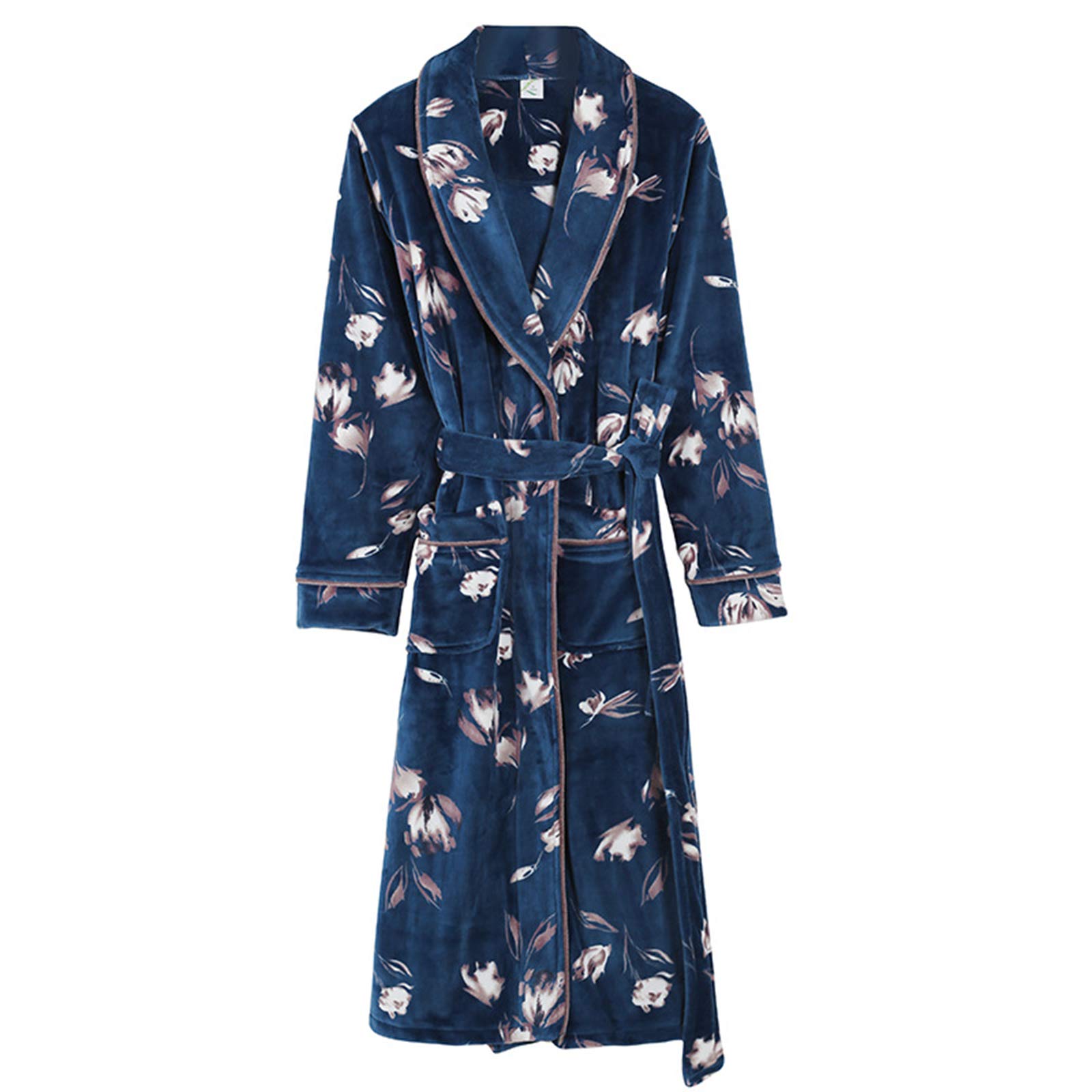 Peignoir chaud pour femmes le cadeau idéal avec ce pyjama à fleurs velours corail