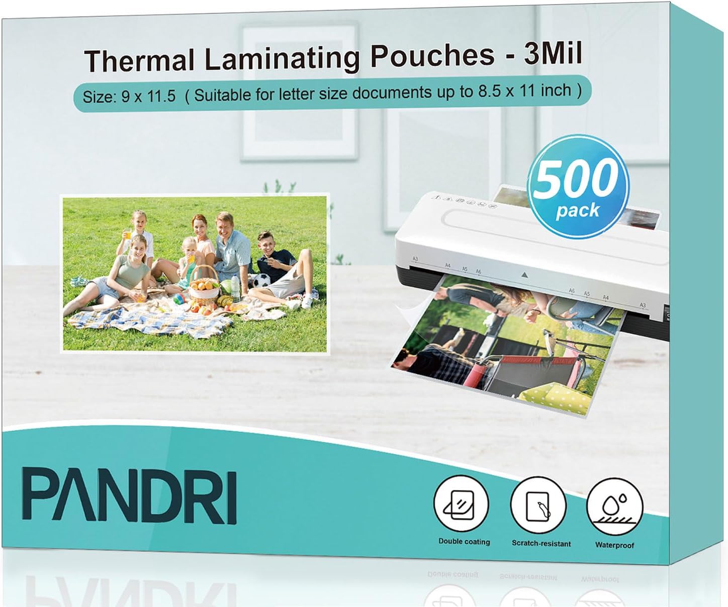 Qty 500 Military Card Laminating Pouches 5 Mil 25/8 X 37