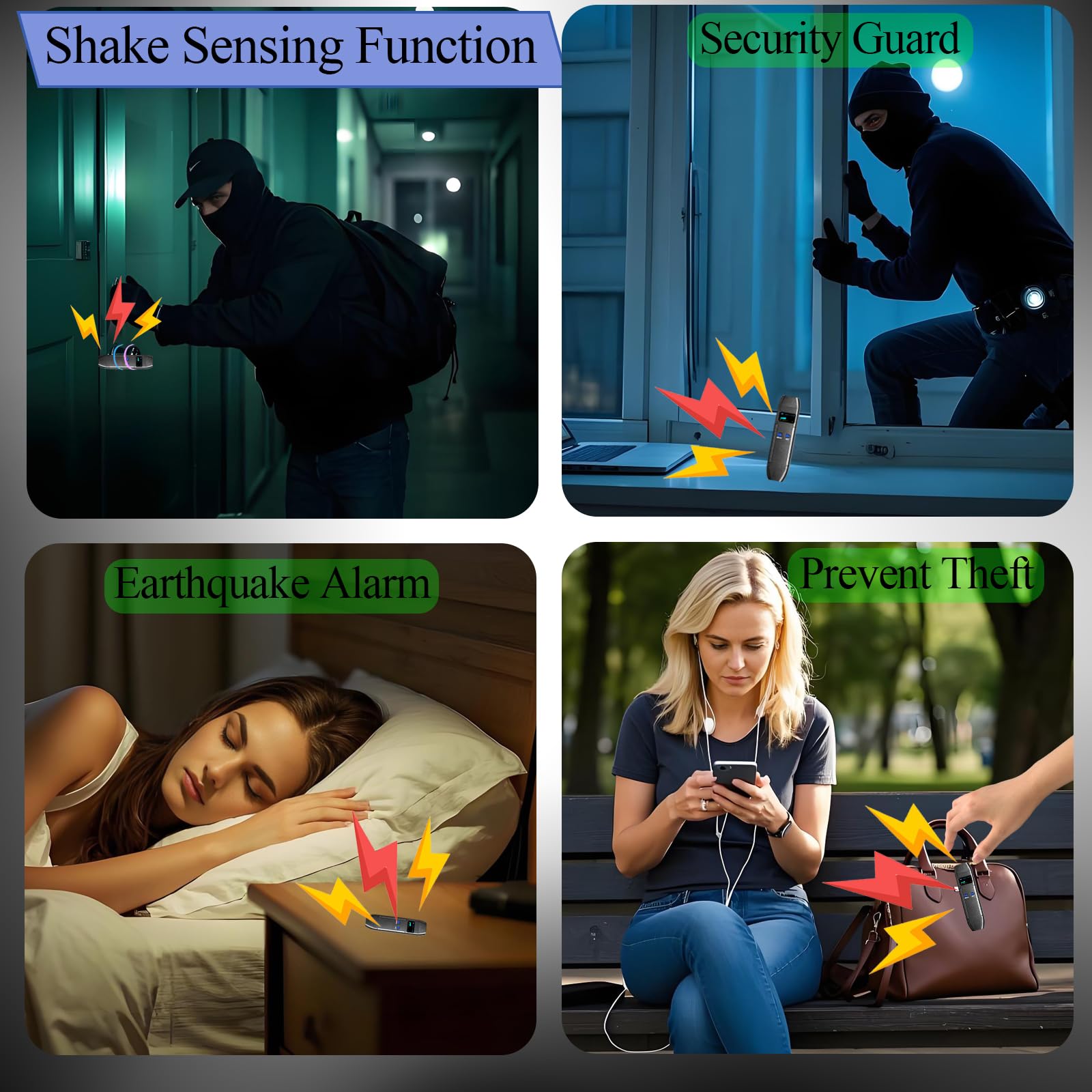 Wanzen Detektor, Kamera Detektor & Finder, RF Scanner, GPS Tracker Finder mit magnetischer Erkennung, 7-in-1 Gerät für Auto, Hotel, Büro, Zuhause und Reisen, Tragbar & Wiederaufladbar