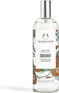 The Body Shop Coconut Body Mist – Refreshes and Cools with a Tropical Scent – Vegan – 3.3 oz