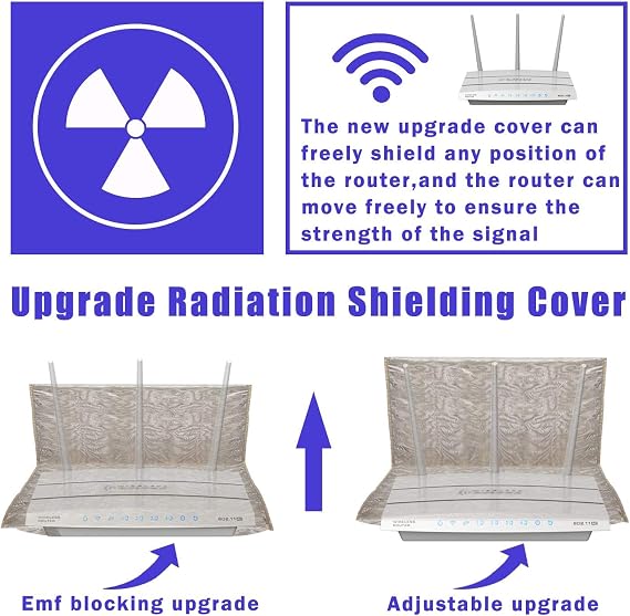 Router Faraday Cage & Faraday Fabric Personal Privacy Protection Fabric 42'' W x 9ft