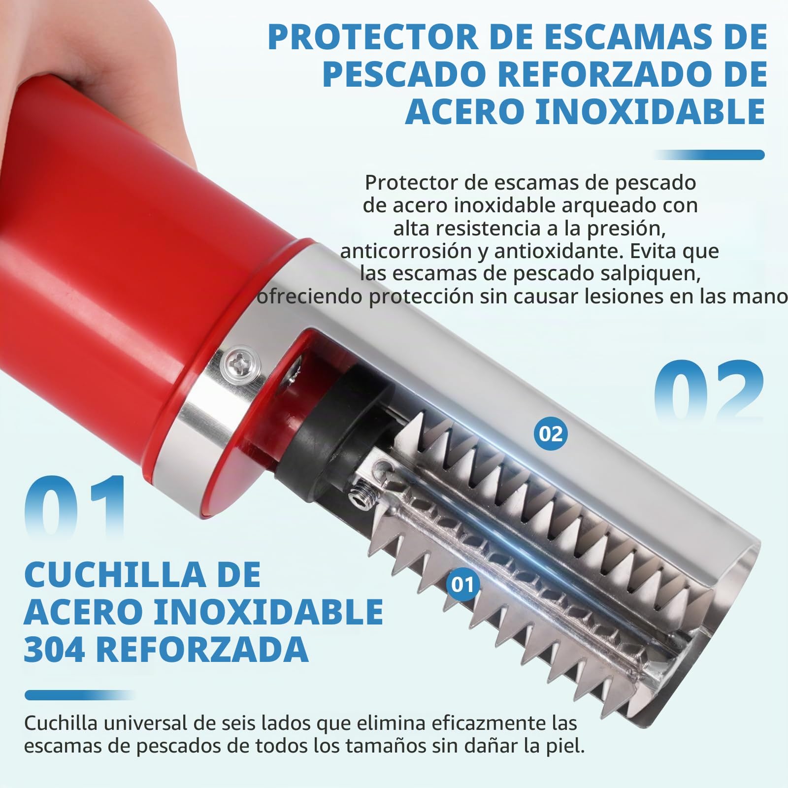 MXBAOHENG Escamador de Pescado Profesional eléctrico 120 W 6500 RPM escamador eléctrico Escalador Pescado eléctrico raspador Apto para como salmón/atún Rojo/Trucha/Arenque