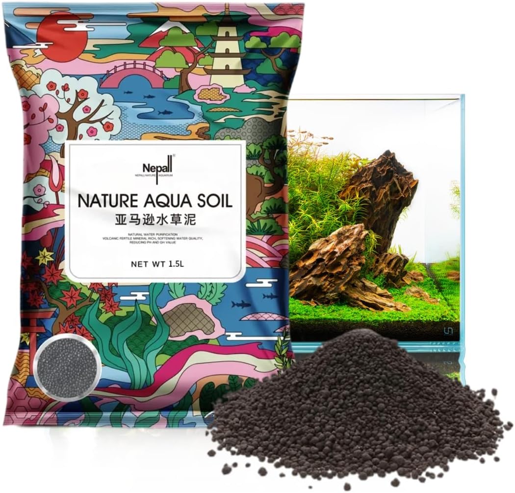1.5L Native Aqua Soil for Planted Aquariums | 2mm Porous Granules | pH Buffering 6.0โ7.0 | Premium Substrate for Aquatic Plants, Shrimp & Freshwater Fish