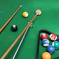 Vista 7 de Skylety Taco de billar para billar, accesorios de mesa de billar retráctil, soporte para taco de billar con cabezal de puente de latón extraíble