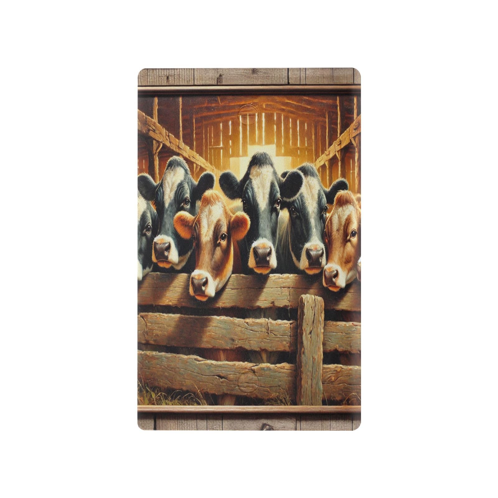 Cows Farmhouse Light Switch Cover Decorative Receptacle Outlet Wall Plate Guard Plastic Wall Outlet Cover for Farmhouse Home Decor Livingroom (Unused Outlet Cover)