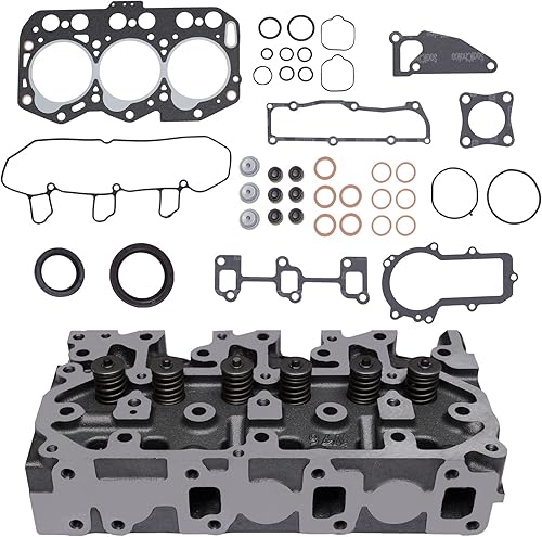 Miniatura 2 de CNCEST Juego completo de culata y juntas para Yanmar 3TNV76, 119717-11740 YM119717-11740