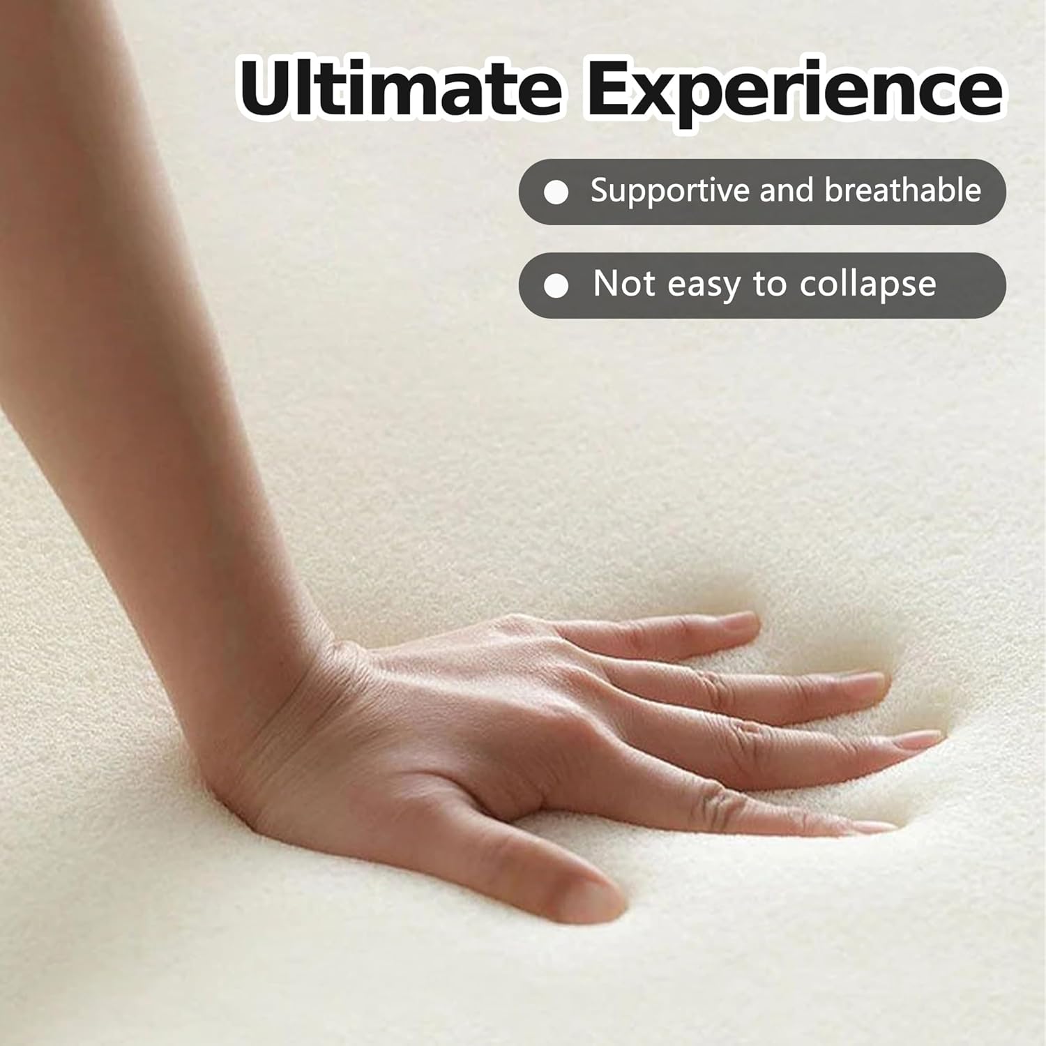 CHORRO107''Sectional Cloud Couch for Livingroom,Modular Corduroy Boneless Couch, U-Shaped Sofa with Chaise and Pillows,4-Deep Seat Sectional Sofa with 2 Ottoman,No Assembly(Black)