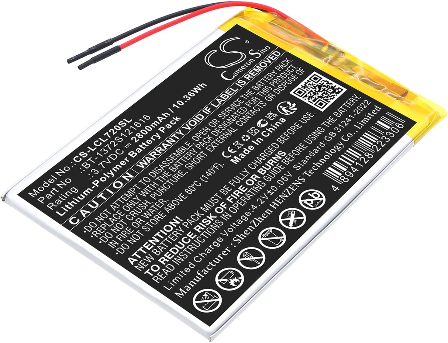Cameron Sino CS 2800mAhReplacement New Battery for Polaroid MIDS747PXE,MIDS747PXE52 | Logicom La tab 72