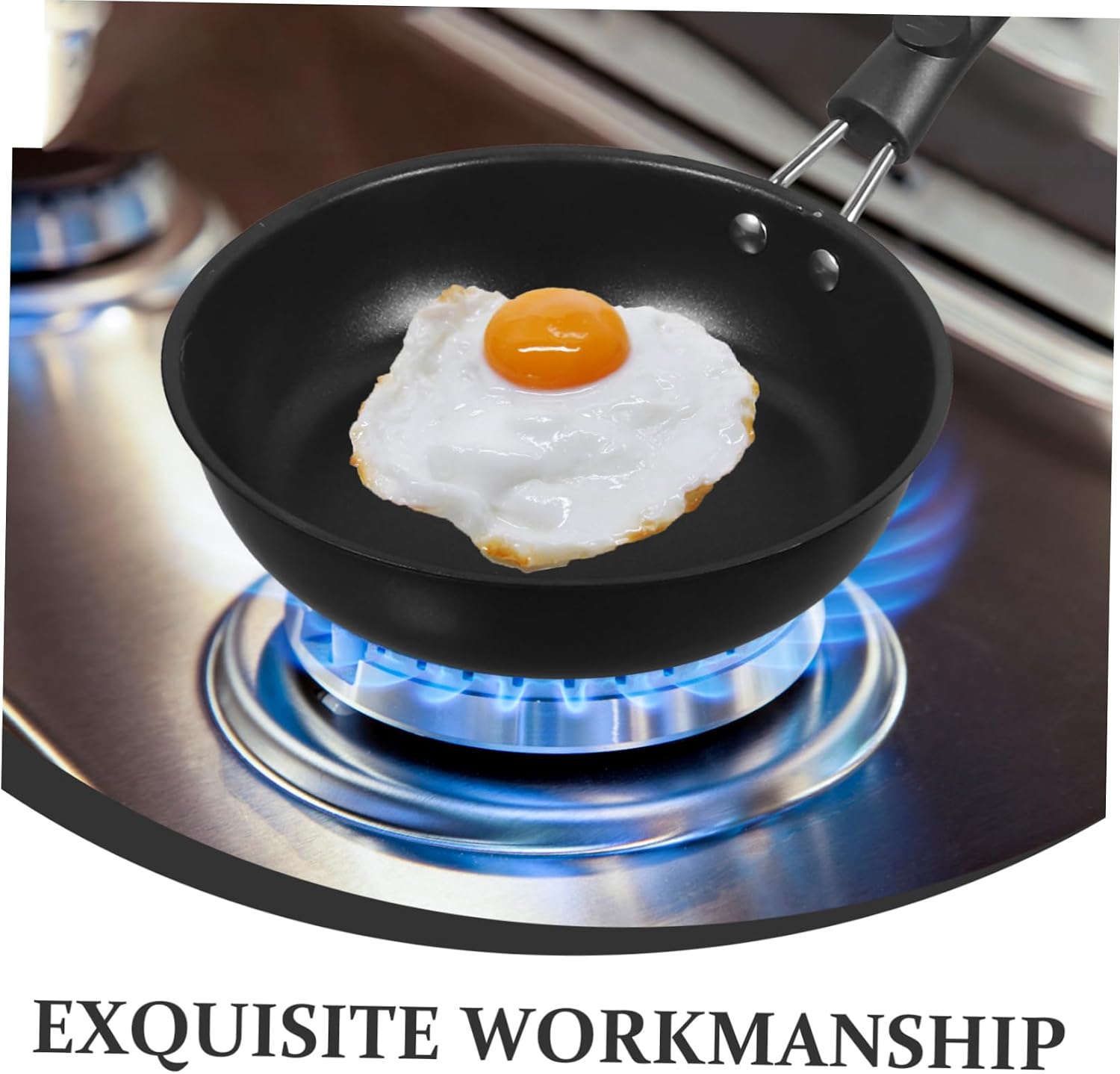2pcs Cooking Pan Nonstick Omelette Pans Egg for Stovetop Mini Egg Frying