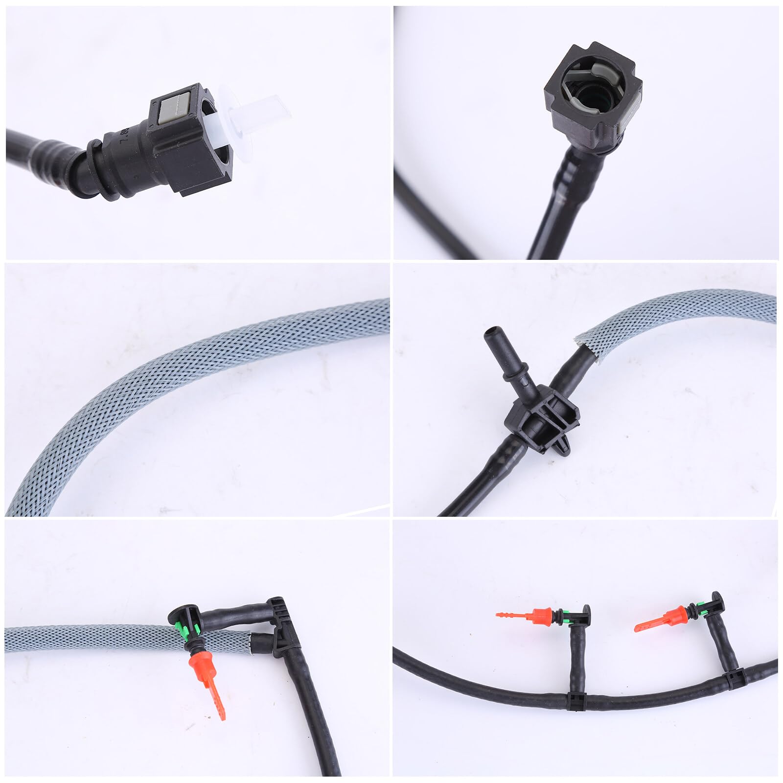 1756563 - Iniettore, tubo di ritorno, compatibile con Ford Ranger 2.2 TDCI, tubo di ritorno, olio di perdita, tubo del carburante 1746580, 1756563
