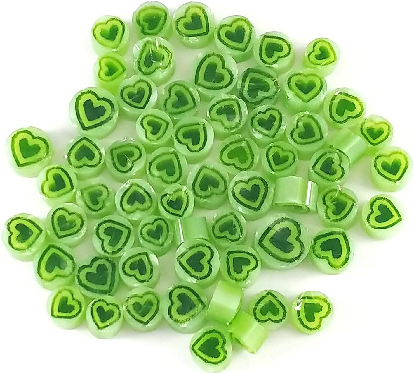 Heart Murrine 2201-96 Millefiori COE 96 Glacial Art Glass