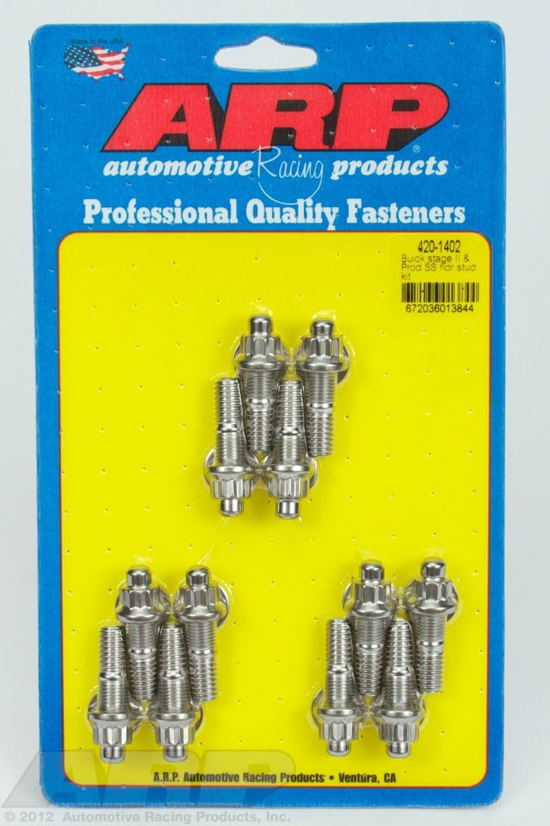 ARP 4201402 Stainless 300 12-Point Stud Kit for 3.8L V6 Buick