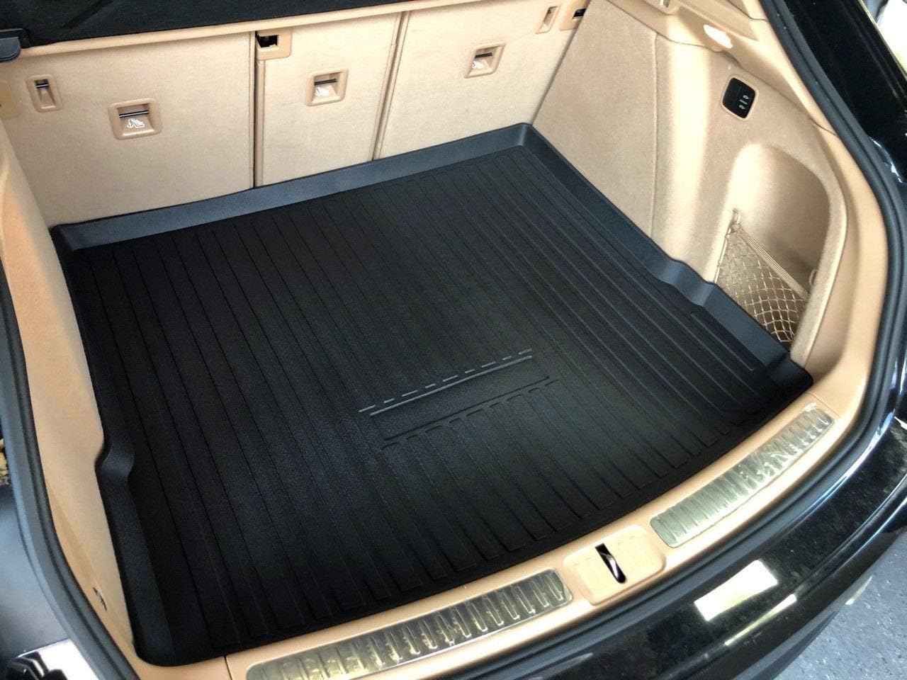 Cargo Liner - Trunk Mat for Porsche MACAN 2015-2026 – Weather-Resistant Trunk Mats for Cars with Raised Lip – Non-Slip Car Trunk Mat Rubber – Easy to Install – Laser Pre-Cut Design