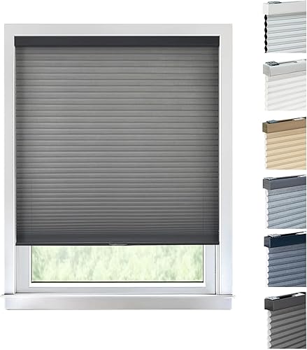 Chicology Persianas celulares, bloquean la luz, sin cordón.