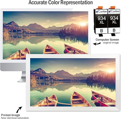 Miniatura 4 de Cartlee Cartuchos de tinta compatibles de repuesto para HP 934 934XL para OfficeJet Pro 6830 6230 6835 6812 6800 6820 6825 6822 combo de cartuchos