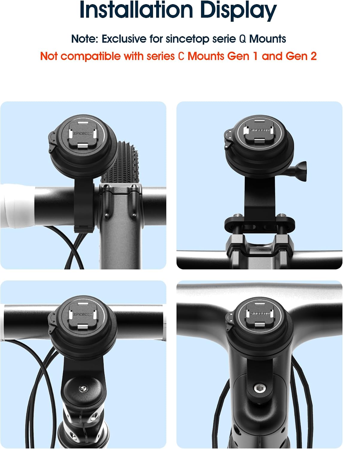Vibration Dampener for sincetop Series Q [Quad] Mount - fit Any Bicycle Phone Mount/Motorcycle Phone Holder