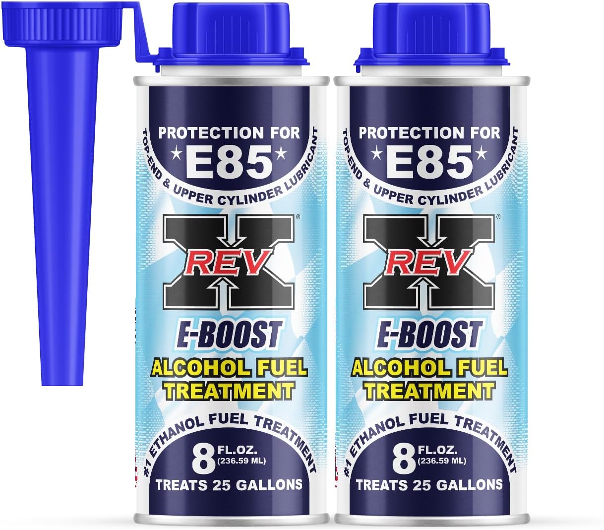 REV X E-Boost E85 & Alcohol Fuel Additive - 8 fl. oz. (2 Pack)