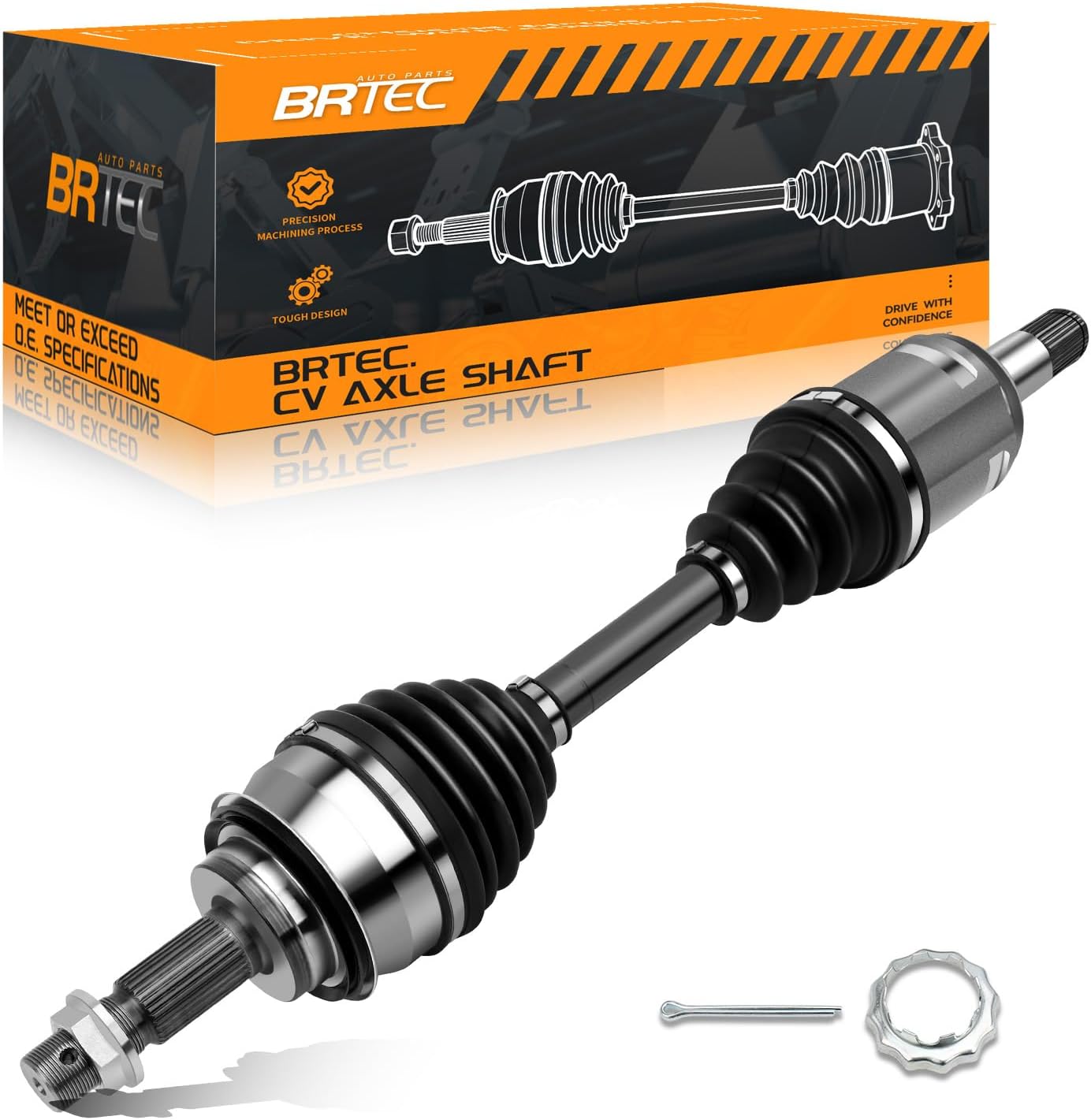 Front CV Axle Shaft Assembly Fit for Lexus GX460 2010-2022, for Lexus GX470 2003-2009, for Toyota 4Runner 2003-2022 4WD,for Toyota fJ Cruiser 2007-2014 4WD, for Toyota Tacoma 2005-2020, 66-5235