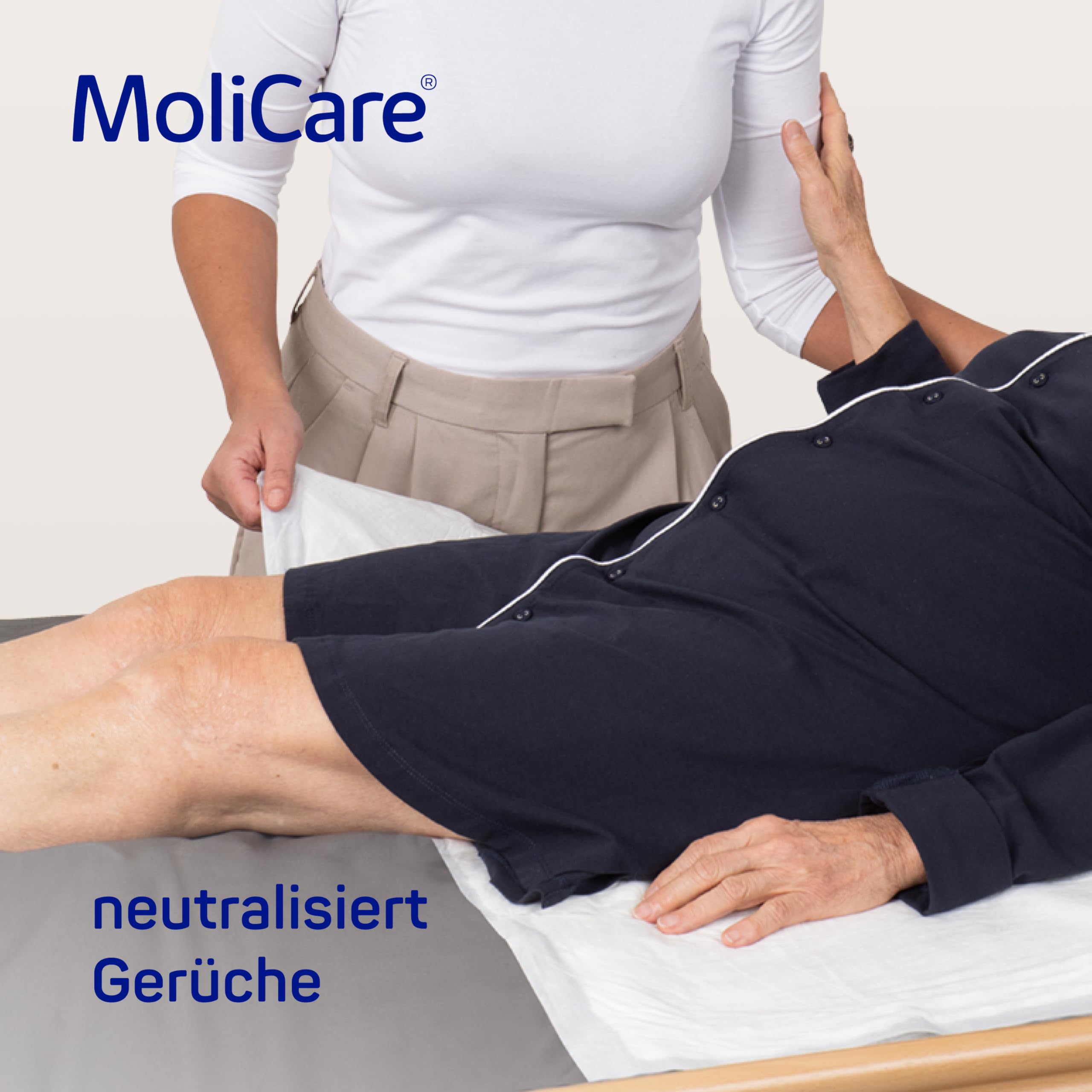 Molicare Premium Bed Mat 9 Gouttes : Alèse de lit avec Noyau Absorbant en Flocons de Cellulose, 60 x 90 cm, 15 pièces