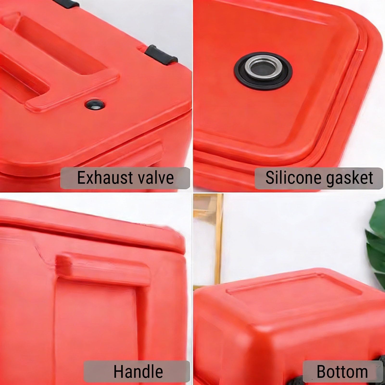 Isolierte Lebensmittelbehälter-Set, 3 Stück, 8L 15L 28L