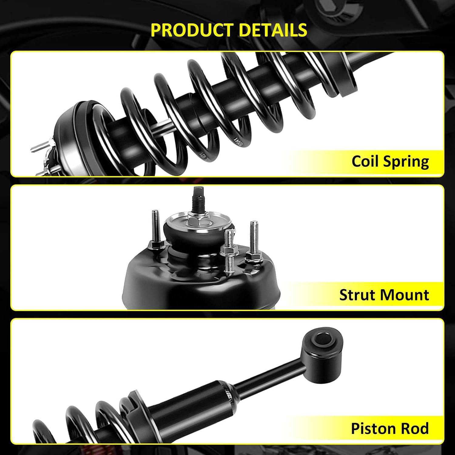 Front Complete Struts And Rear Shock Absorbers fit for 2006-2010 for Ford Explorer 2007-2010 for Ford Explorer Sport Trac 2006-2010 for Mercury Mountaineer Replace 171124 341475,71125