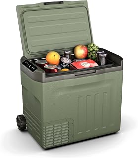 Klarstein PolarForce 40-Liter- Kühlbox – Elektrische Kompressor-Kühlbox mit LCD-Bedienfeld, -20°C bis 20°C, Dual Power (12V/230V), ECO-Modus, Ideal für Camping und Road-Trips, Gefrierbox