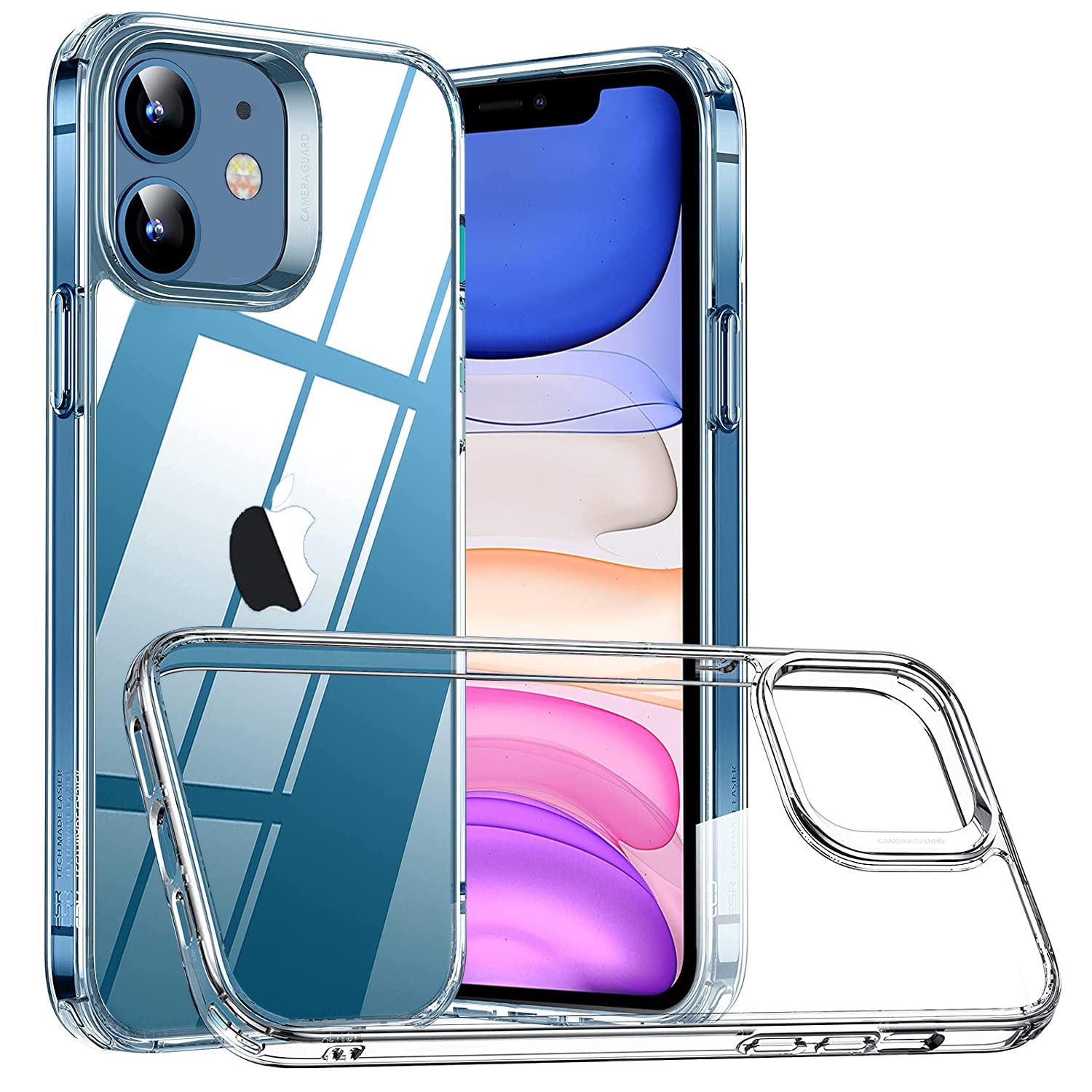 Crombie Liquid Crystal Clear Silicon Back Cover Case Compatible with iPhone 11 (6.1 inch) (Crystal Clear) 2.0 MM