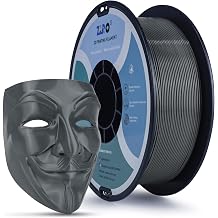 ZIRO 3D Printer Filament, 1.75mm PLA Filament, Plastic Reel 1kg, Dark Gray | Fit for Most FDM 3D Printer, 1.75mm 1KG Spool, Dimensional Accuracy +/-0.03mm, Colorful PLA FilamenT