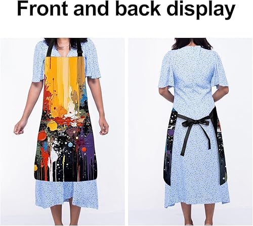 Miniatura 4 de Delantal ajustable impermeable con dos bolsillos profundos Wowen hombres para verano barbacoa piscina fiestas y centros turísticos