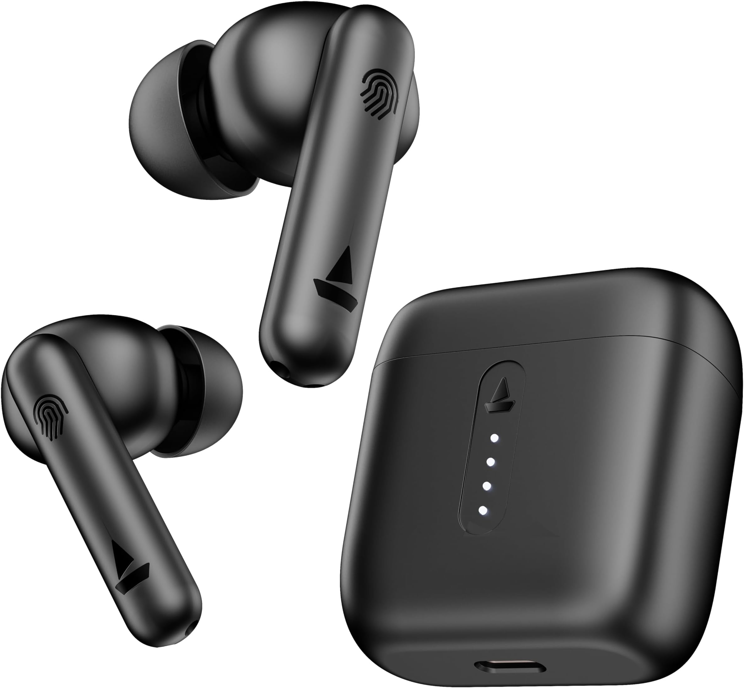 Airdopes 141 Bluetooth Truly Wireless in Ear Earbuds with mic, 42H Playtime, Beast Mode(Low Latency Upto 80ms) for Gaming, ENx Tech, ASAP Charge, IWP, IPX4 Water Resistance (Bold Black), One Size