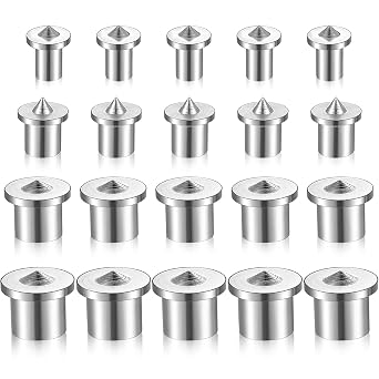 20 Pcs Dowel and Tenon Center Transfer Plugs Doweling Centering Pins Transfer Plugs Drill Hole Tool for Woodworking Tool Accessories 1/4 5/16 3/8 1/2 Inch