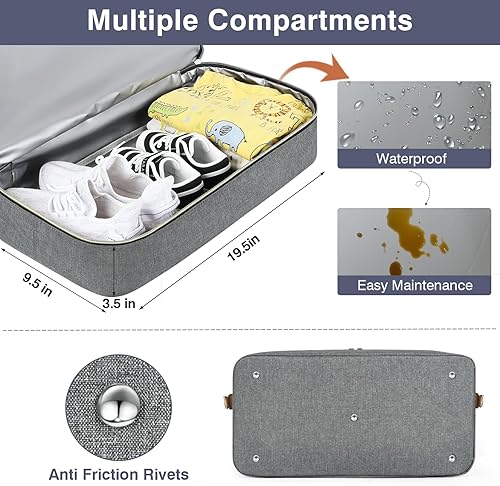 Miniatura 2 de ITIEZY Bolsa de pañales para bebé  Bolsa grande para mamá con cambiador portátil para chupete, bolsas de hospital, bolsa de viaje para bebé