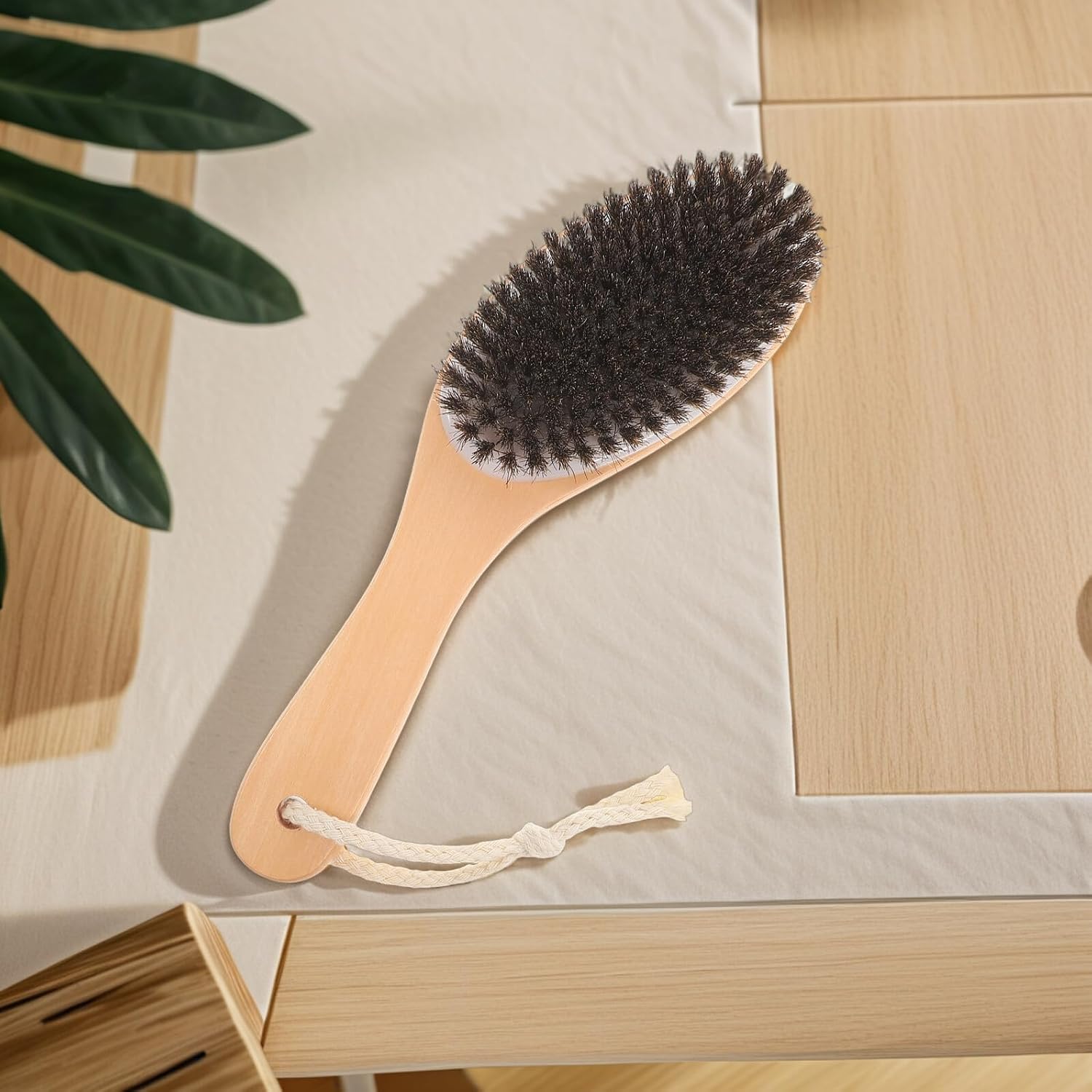 Alasum Horse Bristle Cleaner Brush for Grooming Livestock Hair Comb with Sturdy Bristles Horse Shedding Comb for Dirt and Sweat Removal and Cattle Grooming Supplies