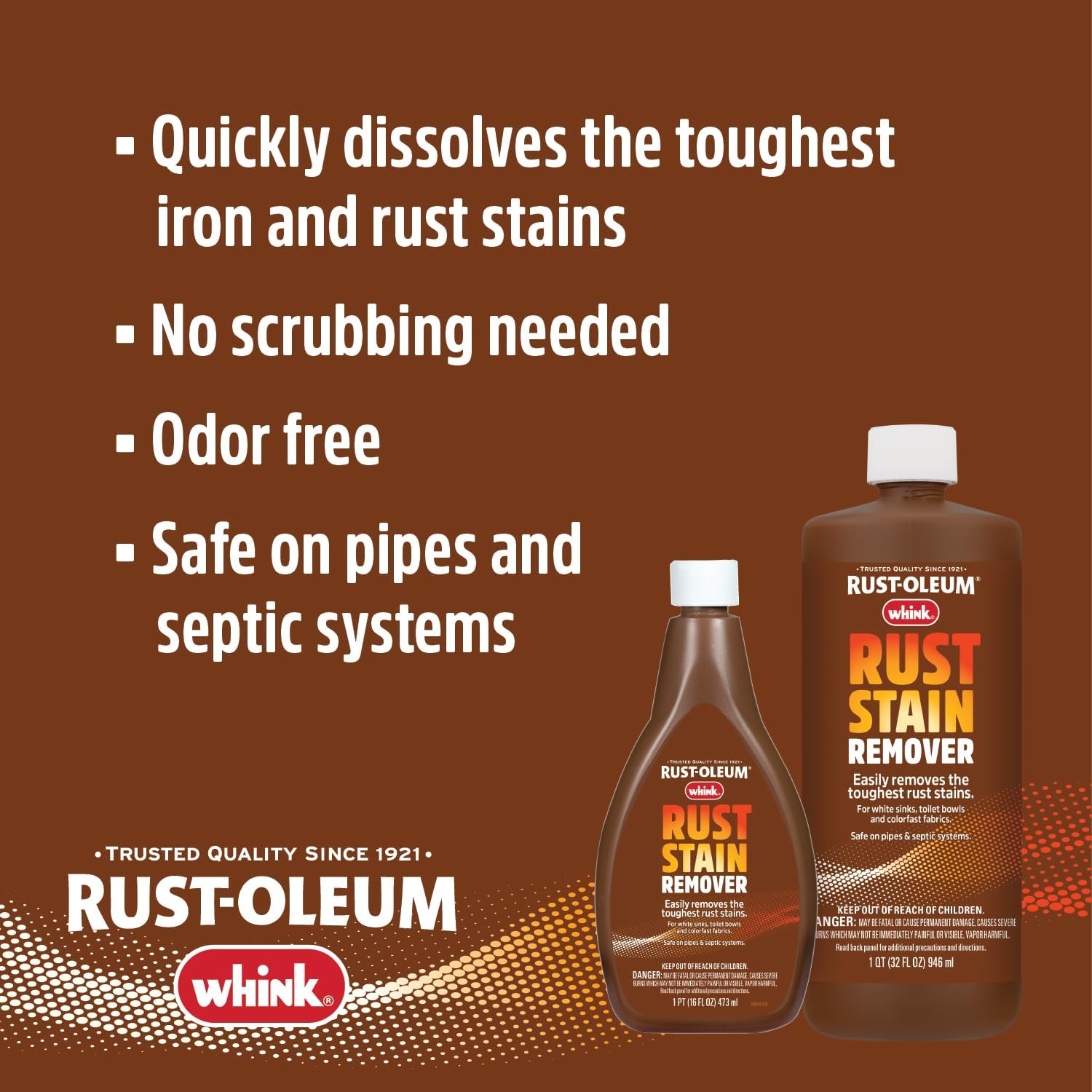 Whink Rust Stain Remover | Heavy-Duty Iron Stain Remover for