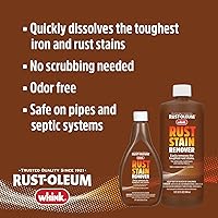Vista 3 de Rust-Oleum Whink removedor de manchas de óxido Quitamanchas de hierro de gran potencia para inodoros y lavabos blancos, telas y alfombras