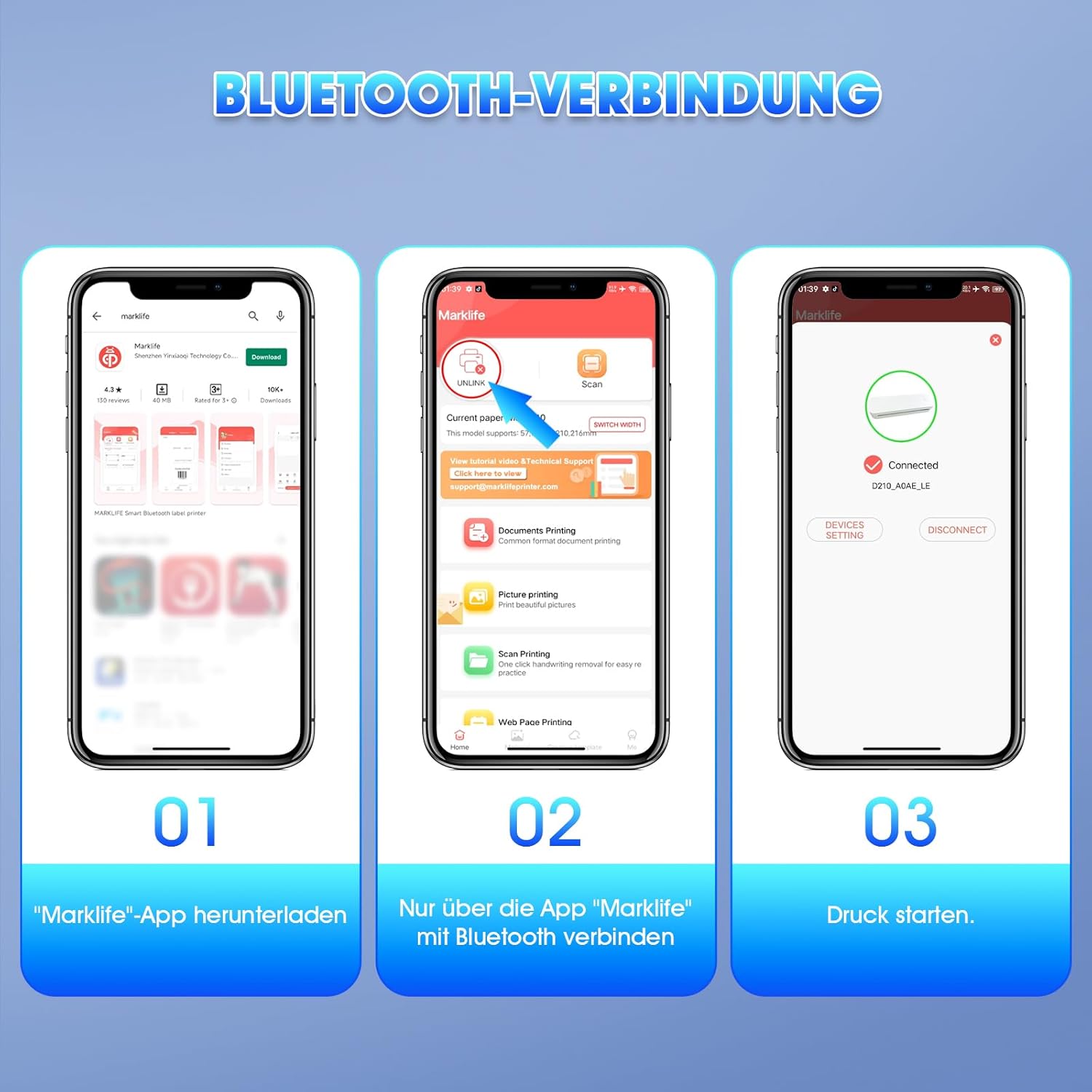 Pristar D210 specifikációk