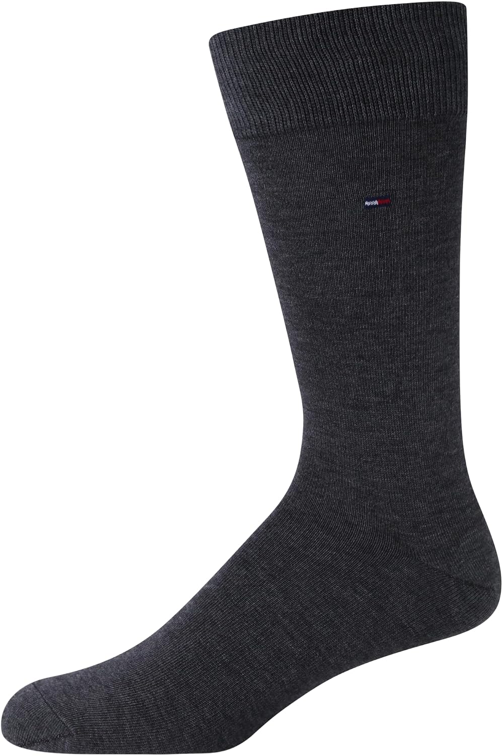 Tommy Hilfiger Mens Dress Socks - 2 Pack Classic Cotton Blend Crew Socks for Men, Lightweight Comfort with Reinforced Heel