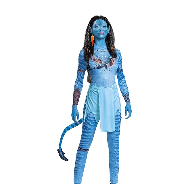 DISGUISE 039897737966 Neytiri - Disfraz oficial de Avatar de Disney y accesorios, azul, talla única