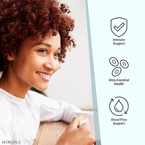 Miniatura 7 de Dr. Mercola Hongo Chaga orgánico, 30 porciones (30 tabletas), suplemento dietético, apoya la función inmune saludable, sin OMG, certificado USDA