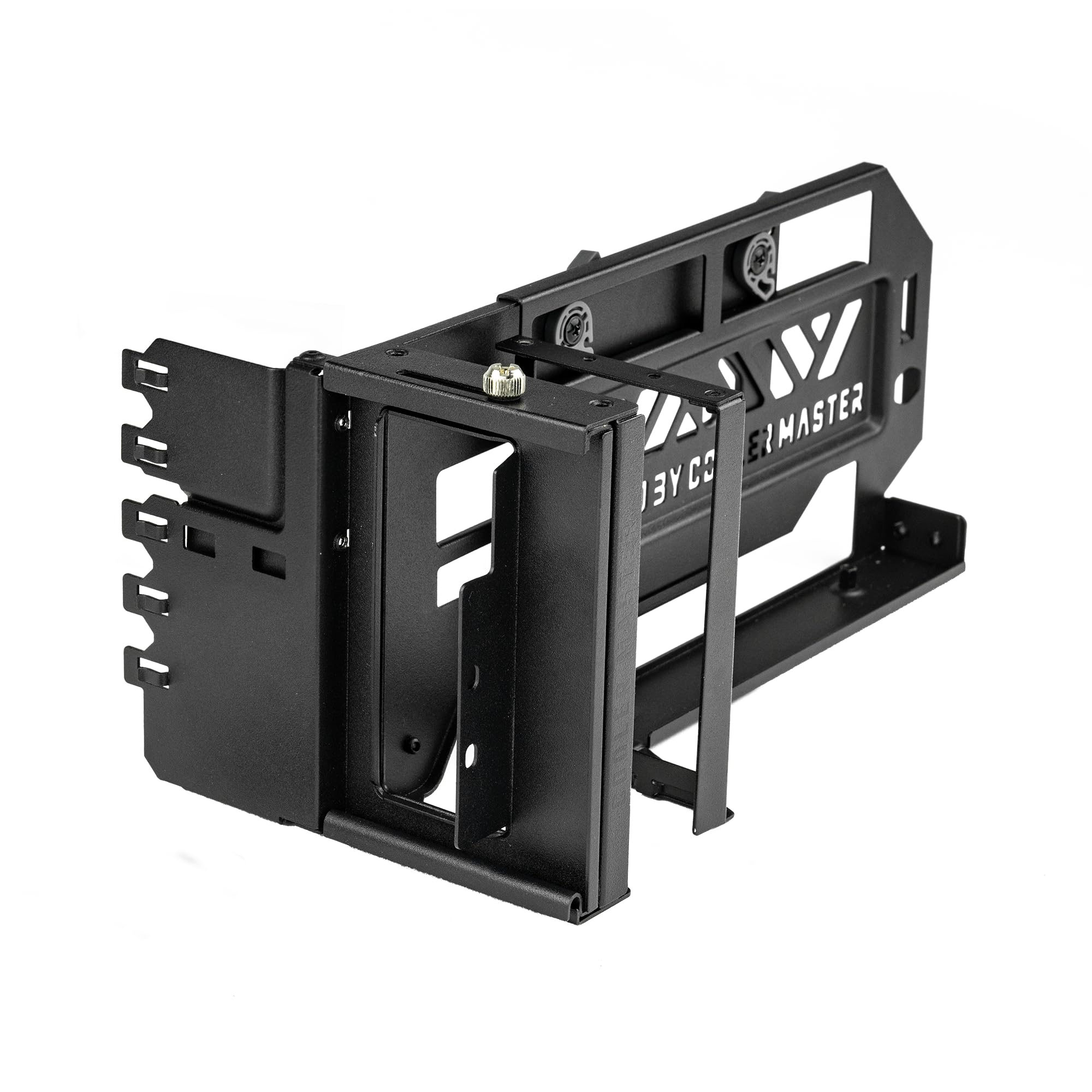 Cooler Master Porta schede GPU verticale Gen5 con cavo riser PCIe 5.0 x16, supporto per scheda grafica regolabile per custodie E-ATX, ATX e Micro-ATX, supporta GPU a triplo slot, nero