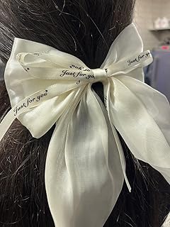 كلبس للشعر علي شكل فيونكه Just For Youمناسب للأستخدام اليومي والحفلات والمناسبات (الاسود - الابيض - البينك ) -اللون عشوائي - تناسب النساء والفتيات