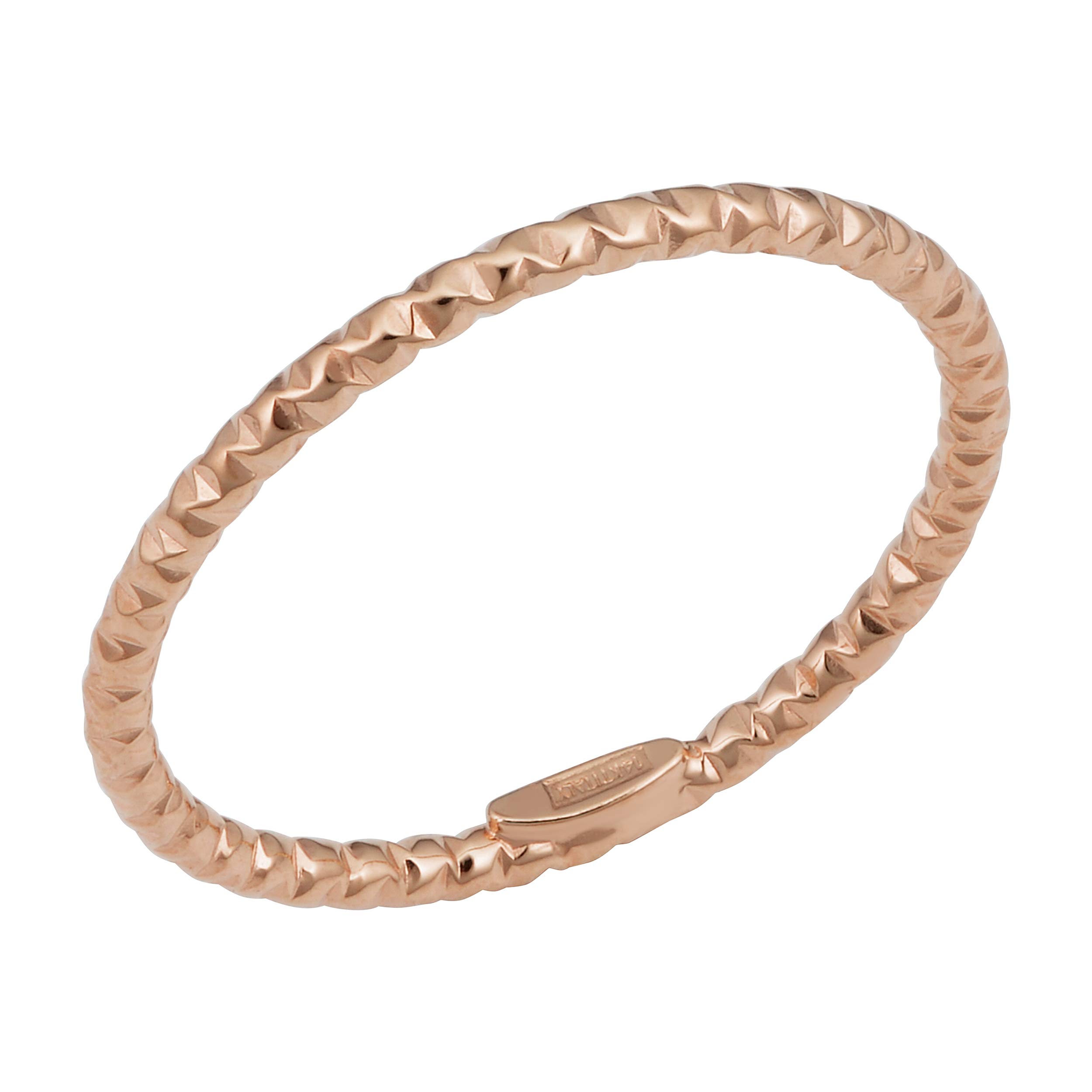 14k Gold Minimalist Band Knuckle Stacking Ring